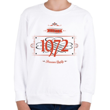 PRINTFASHION since-1972-red-black - Gyerek pulóver - Fehér gyerek pulóver, kardigán