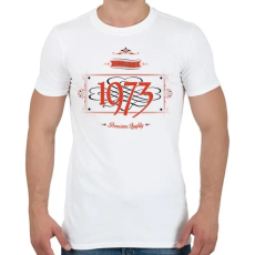 PRINTFASHION since-1973-red-black - Férfi póló - Fehér