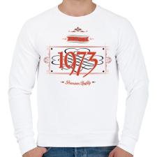 PRINTFASHION since-1973-red-black - Férfi pulóver - Fehér férfi pulóver, kardigán