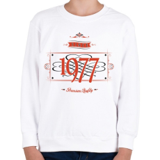 PRINTFASHION since-1977-red-black - Gyerek pulóver - Fehér