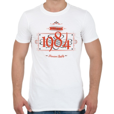 PRINTFASHION since-1984-red-black - Férfi póló - Fehér férfi póló