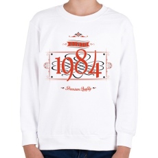 PRINTFASHION since-1984-red-black - Gyerek pulóver - Fehér