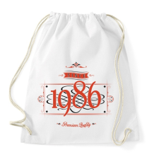 PRINTFASHION since-1986-red-black - Sportzsák, Tornazsák - Fehér tornazsák