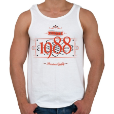PRINTFASHION since-1988-red-black - Férfi atléta - Fehér atléta, trikó