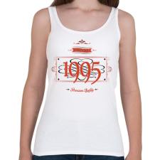PRINTFASHION since-1995-red-black - Női atléta - Fehér női trikó