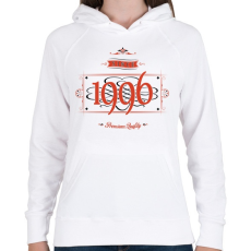 PRINTFASHION since-1996-red-black - Női kapucnis pulóver - Fehér