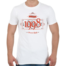 PRINTFASHION since-1998-red-black - Férfi póló - Fehér férfi póló