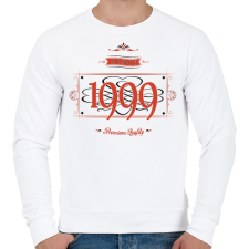 PRINTFASHION since-1999-red-black - Férfi pulóver - Fehér férfi pulóver, kardigán