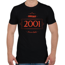 PRINTFASHION since-2001-red-black - Férfi póló - Fekete férfi póló