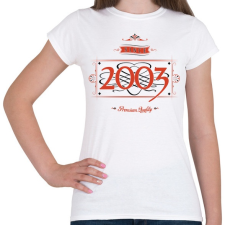 PRINTFASHION since-2003-red-black - Női póló - Fehér női póló