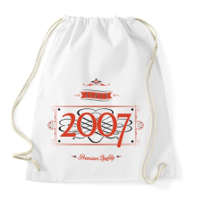 PRINTFASHION since-2007-red-black - Sportzsák, Tornazsák - Fehér tornazsák