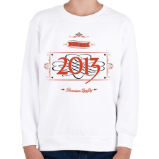 PRINTFASHION since-2013-red-black - Gyerek pulóver - Fehér
