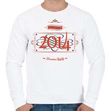 PRINTFASHION since-2014-red-black - Férfi pulóver - Fehér férfi pulóver, kardigán