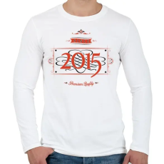 PRINTFASHION since-2015-red-black - Férfi hosszú ujjú póló - Fehér