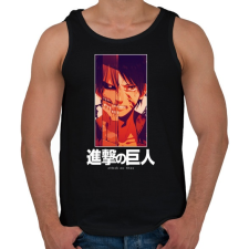 PRINTFASHION Singeki no kjodzsin character - Férfi atléta - Fekete atléta, trikó