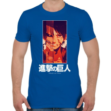 PRINTFASHION Singeki no kjodzsin character - Férfi póló - Királykék