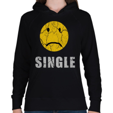 PRINTFASHION SINGLE - Női kapucnis pulóver - Fekete