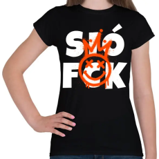 PRINTFASHION SIÓFCK - Női póló - Fekete
