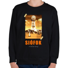 PRINTFASHION siófok-víztorony - Gyerek pulóver - Fekete