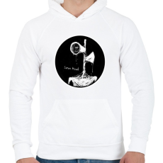 PRINTFASHION Siren head 3 - Férfi kapucnis pulóver - Fehér