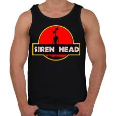 PRINTFASHION Siren head 5 - Férfi atléta - Fekete