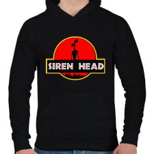 PRINTFASHION Siren head 5 - Férfi kapucnis pulóver - Fekete férfi pulóver, kardigán