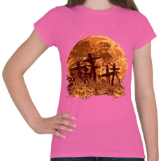 PRINTFASHION Sírok a holdfényben - Női póló - Rózsaszín