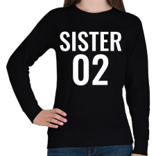 PRINTFASHION SISTER 02 - Női pulóver - Fekete női pulóver, kardigán