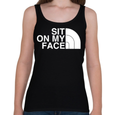 PRINTFASHION Sit on my face - Női atléta - Fekete