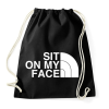 PRINTFASHION Sit on my face - Sportzsák, Tornazsák - Fekete