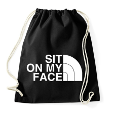 PRINTFASHION Sit on my face - Sportzsák, Tornazsák - Fekete tornazsák