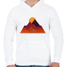 PRINTFASHION Sivatag 1 - Férfi kapucnis pulóver - Fehér férfi pulóver, kardigán