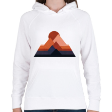 PRINTFASHION Sivatag 2 - Női kapucnis pulóver - Fehér