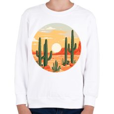 PRINTFASHION Sivatag - Gyerek pulóver - Fehér