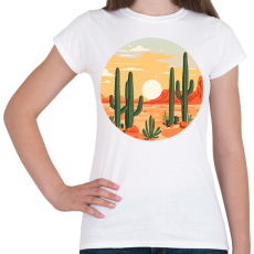 PRINTFASHION Sivatag - Női póló - Fehér