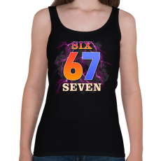 PRINTFASHION six seven 67 - Női atléta - Fekete