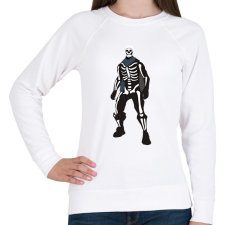 PRINTFASHION Skeleton skin Fortnite - Női pulóver - Fehér női pulóver, kardigán