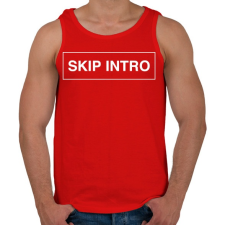 PRINTFASHION Skip Intro - Férfi atléta - Piros atléta, trikó