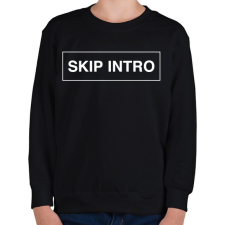 PRINTFASHION Skip Intro - Gyerek pulóver - Fekete gyerek pulóver, kardigán
