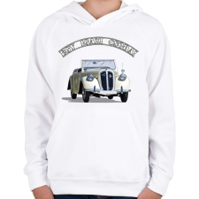 PRINTFASHION Skodás csoda - Gyerek kapucnis pulóver - Fehér gyerek pulóver, kardigán