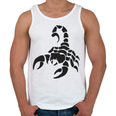 PRINTFASHION Skorpió - Férfi atléta - Fehér