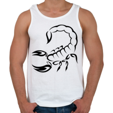 PRINTFASHION Skorpió  - Férfi atléta - Fehér atléta, trikó