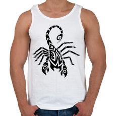 PRINTFASHION Skorpió  - Férfi atléta - Fehér