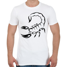 PRINTFASHION Skorpió  - Férfi póló - Fehér férfi póló