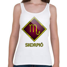 PRINTFASHION Skorpió - Női atléta - Fehér női trikó