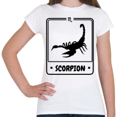 PRINTFASHION skorpió - Női póló - Fehér