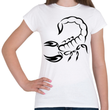 PRINTFASHION Skorpió  - Női póló - Fehér női póló