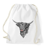 PRINTFASHION skót felfoldi boci - Sportzsák, Tornazsák - Fehér