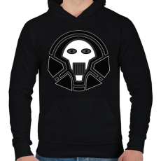 PRINTFASHION skull_1_2 - Férfi kapucnis pulóver - Fekete