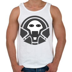 PRINTFASHION skull_1 - Férfi atléta - Fehér